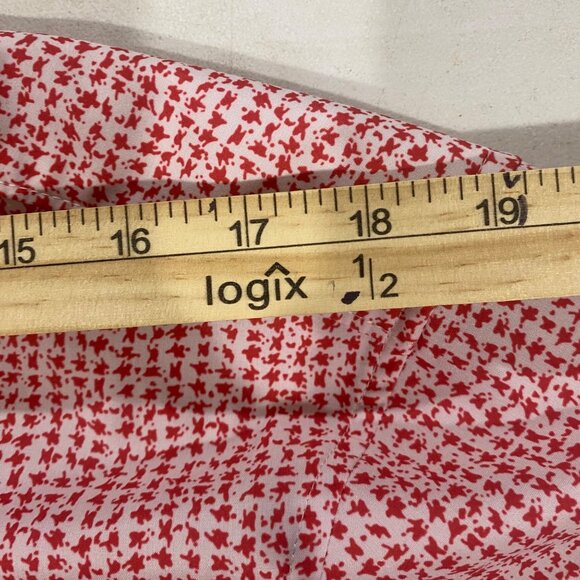 Perry Ellis Motion Shirt Mens XL Red Button Down Slim Fit Short Sleeve Casual Pr - Picture 6 of 9